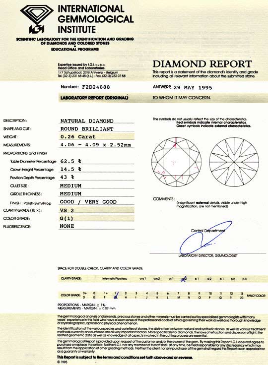 Foto 9 - Diamant 0,26Carat Brillant IGI Top Wesselton VS2, D5978