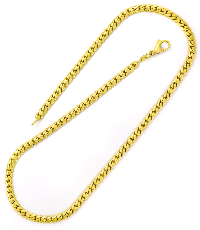 Foto 3 - Gelbgold-Collier Damenkette in 42cm Länge, K3260