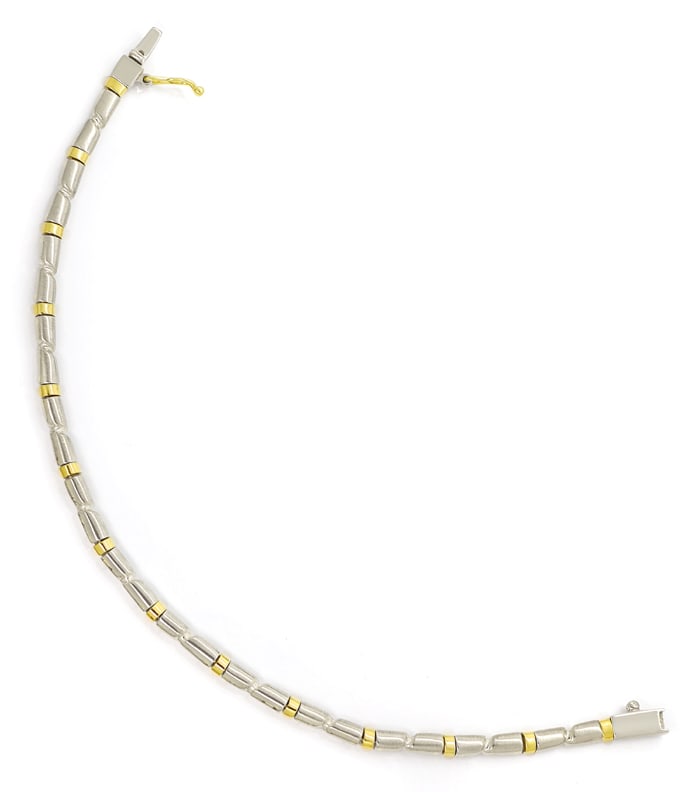 Foto 3 - Designer-Goldkette mit Armband in 14K Gelbgold-Weißgold, K3288