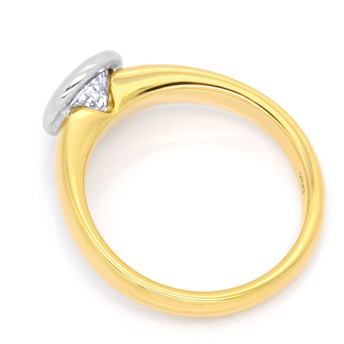 Foto 3 - Diamant-Solitär Ring 1,03ct Brillant Gelbgold-Weißgold, R1378