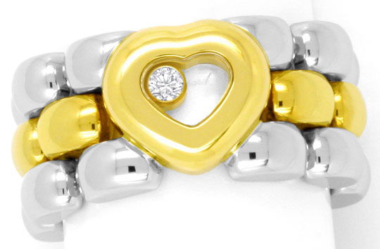 Foto 2 - Original Chopard Happy Diamonds Ring Herz Kettenschiene, S4320